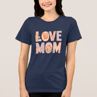 Amor Mãe Floral T-Shirt