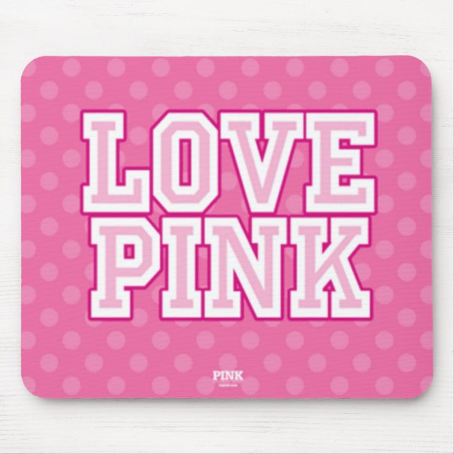 Amor Mousepad cor-de-rosa (Frente)