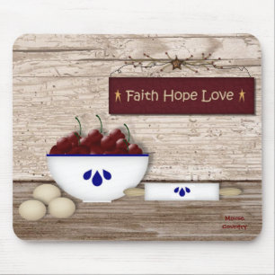 Amor Mousepad da esperança da fé