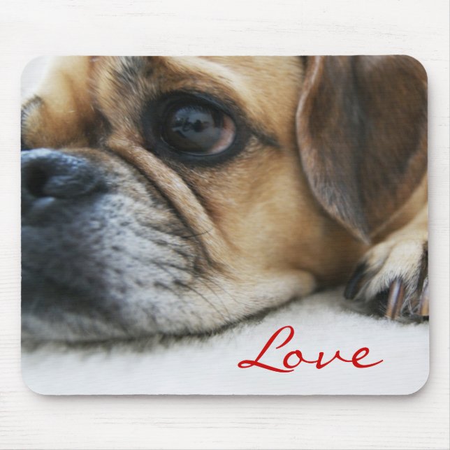 Amor Mousepad de Puggle (Frente)