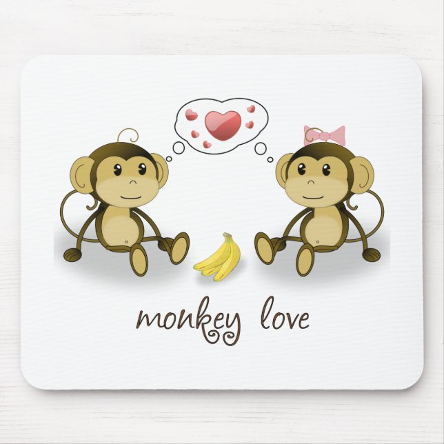 Amor Mousepad do macaco (Frente)
