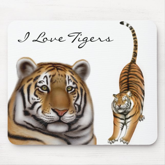 Amor Mousepad do tigre (Frente)