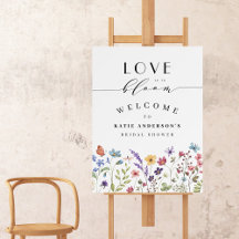 Amor no Bloom Primavera Summer Floral Chá de panel
