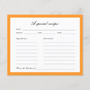 Amor no Primeiro Cartão de Receita do Chá de panel