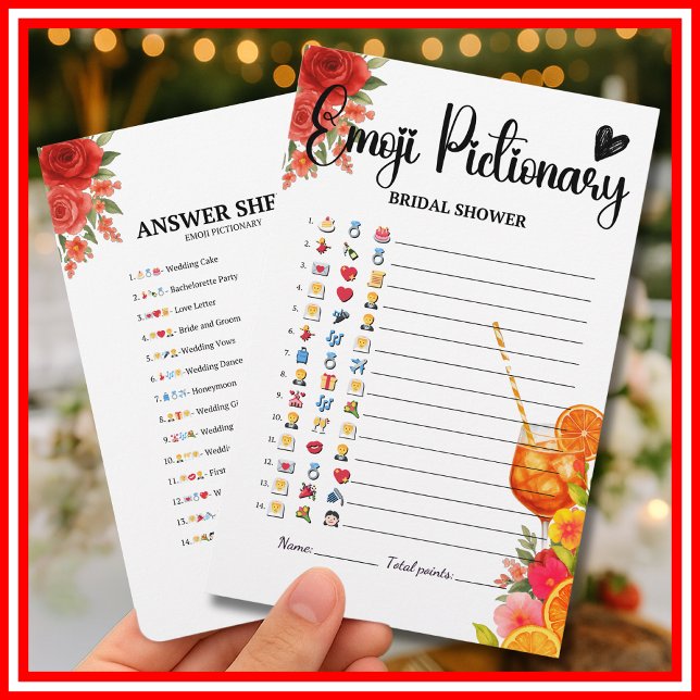 Amor no Primeiro Jogo Pictionary Citrus Emoji (Criador carregado)