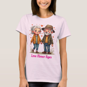 Amor, Nunca Idade, Camiseta Casal Velha E Bonita