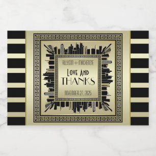 Amor & obrigados do art deco que Wedding o encanto