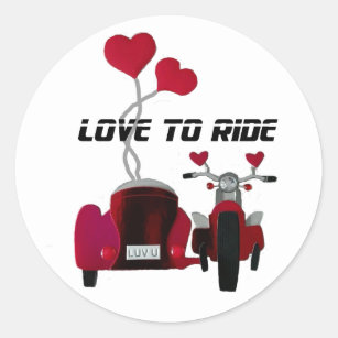 Amor para montar etiquetas das motocicletas do