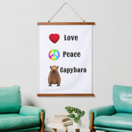 Amor, Paz, Capybara Wall Art