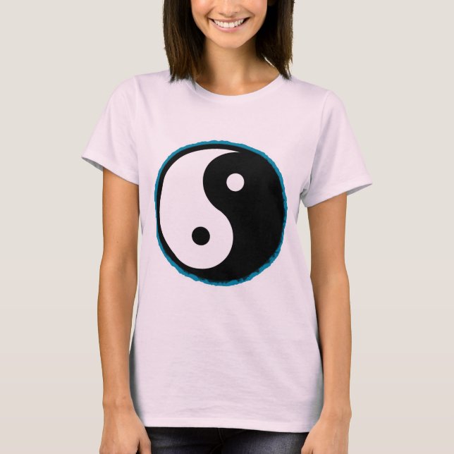 Amor, Paz e Tie Dye Yin Yang Top (Frente)