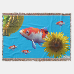 Amor Peixe Goldfish Joga cobertor