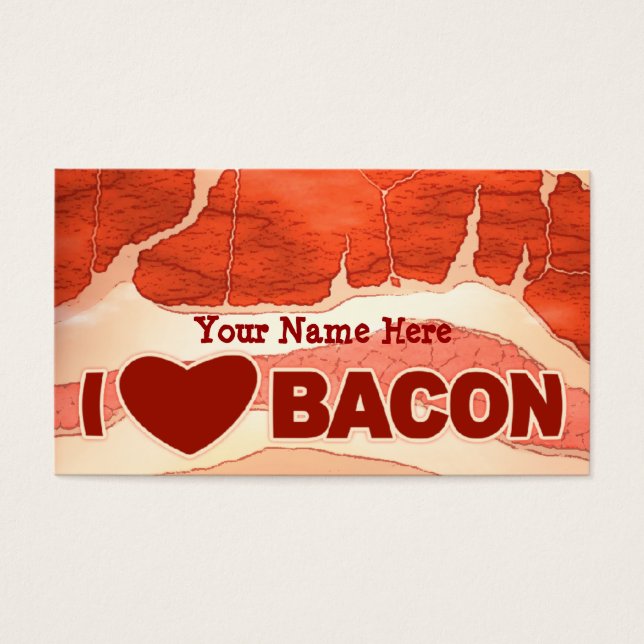 Amor personalizado de bacon (Frente)