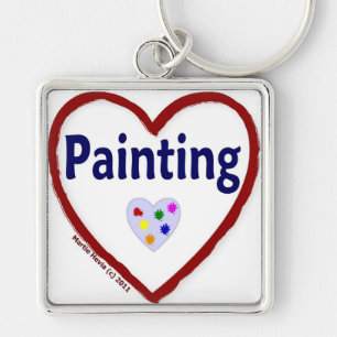 Amor: Pintura - chaveiro