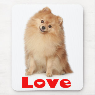 Amor Pom Pom Puppy Dog Mousepad
