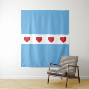 Amor por Chicago Decoração de Parede Tapeçaria Z