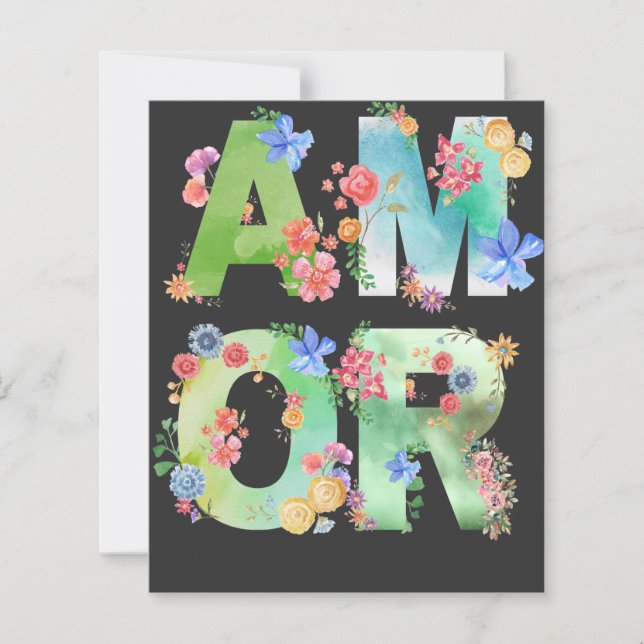 Amor, Primavera Floral, Amor Cute Romântico (Frente)