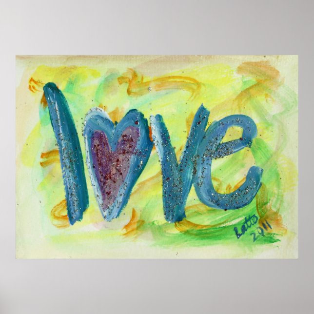 Amor, Primavera pintura fresca, Poster de arte (Frente)