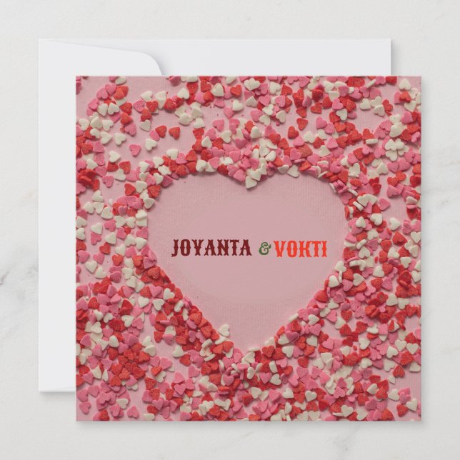 Amor romântico Joyanta & Vokti cor marrom vermelho (Frente)