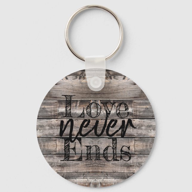 AMOR Rústico e Rústico NUNCA TERMINA | CHAVEIRO (Frente)