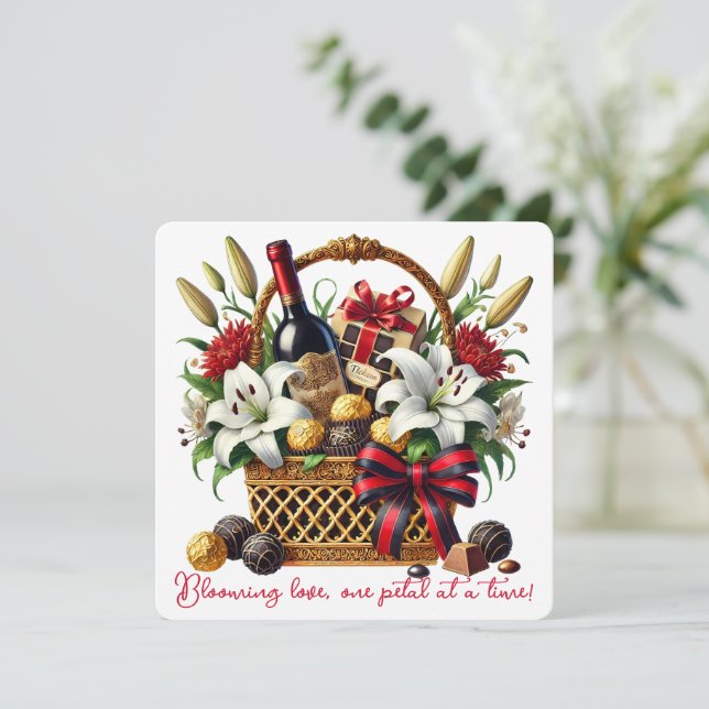 Amor Sangrento - Cartão de Dia de os namorados (Em pé/Frente)