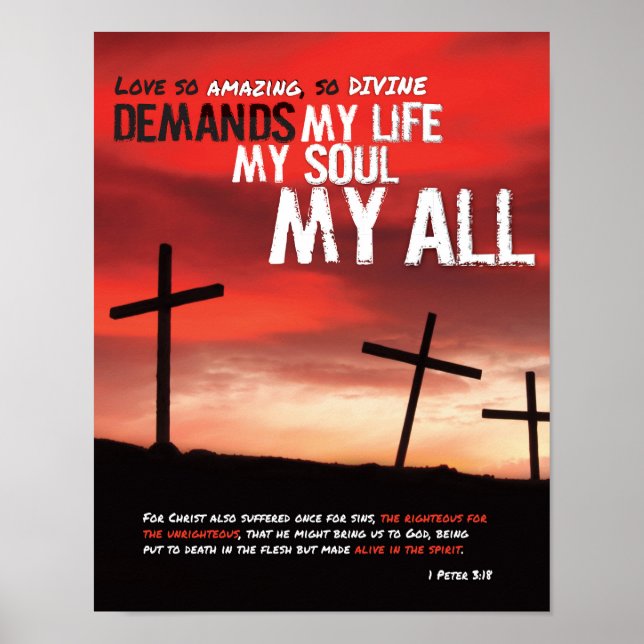 Amor Tão Incrível Poster de Arte Divina (Frente)