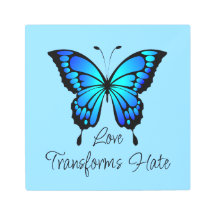 Amor Transforma Arte De Parede Metálica