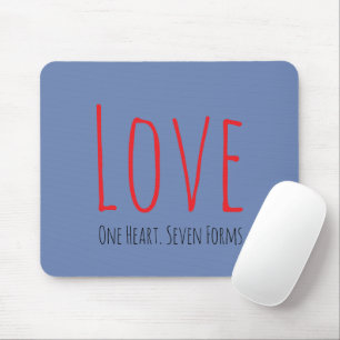 Amor - Um Coração. Sete Formas Mousepad
