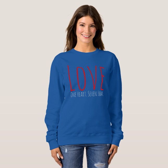 Amor - Uma Camiseta de Sete Formas do Coração (Frente Completa)