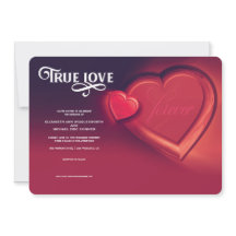 Amor Verdadeiro, Dois Corações, Convite De Casamen