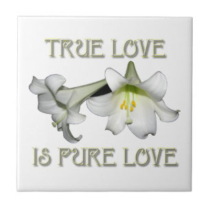 Amor Verdadeiro é Amor Puro (Lírios Páscoas Branco