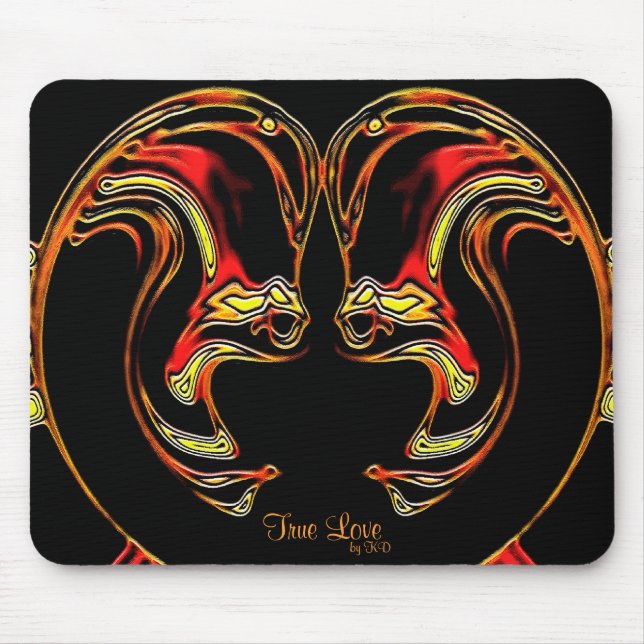 Amor verdadeiro Mousepad (Frente)