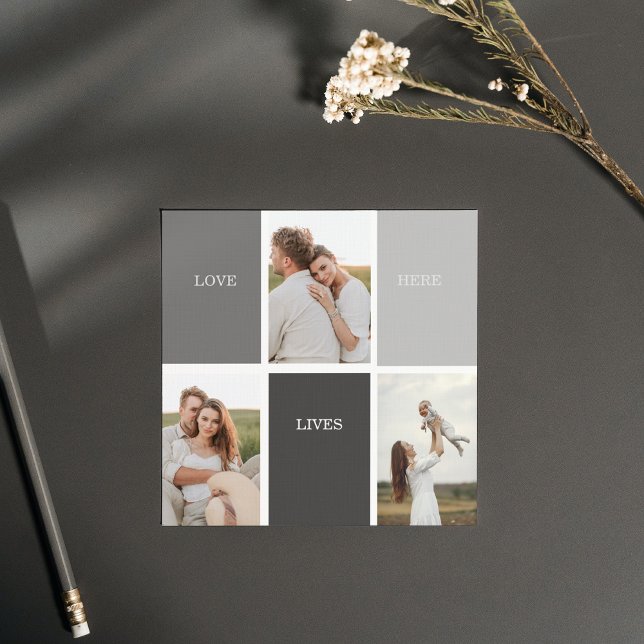 Amor Vive Aqui | Três Presentes Da Família De Foto (Criador carregado)