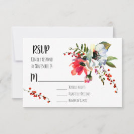 Amoras de inverno floreado RSVP