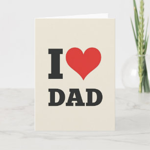 Amoroso Eu Amo Papai Cartão de Arte