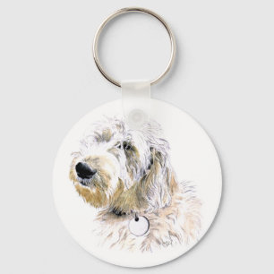 Amortece o Chaveiro Labradoodle