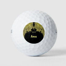AMOS ~ Design Fractal DOURADO E PRETO ~