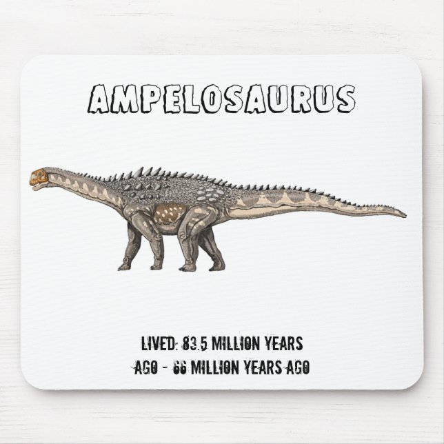 Ampelossauro Dinossaur Mousepad (Frente)