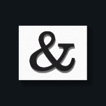 ampersand canvas wall art black and white<br><div class="desc">ampersand canvas wall art bold moderno design preto e branco para decoração contemporânea em casa ou no escritório</div>