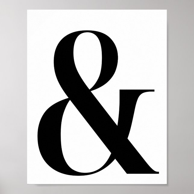 Ampersand / E Sinal Poster (Frente)