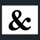 Ampersand Frameable 8" x Poster de 10"<br><div class="desc">Este símbolo popular,  o ampersand,  faz uma declaração ousada e moda para o seu muro de casa ou escritório. Personalize as cores para acentuar a decoração. Adicione um quadro para uma aparência de escala superior.</div>