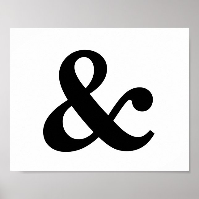 Ampersand Frameable 8" x Poster de 10" (Frente)