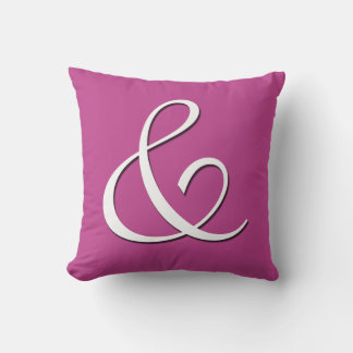 Ampersand Letra inicial Monograma - almofada