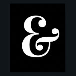 Ampersand Mark Wall Poster<br><div class="desc">Belo e afirmativo trabalho de arte que pode ser exibido lindamente em sua casa ou escritório.</div>