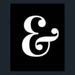 Ampersand Mark Wall Poster<br><div class="desc">Belo e afirmativo trabalho de arte que pode ser exibido lindamente em sua casa ou escritório.</div>
