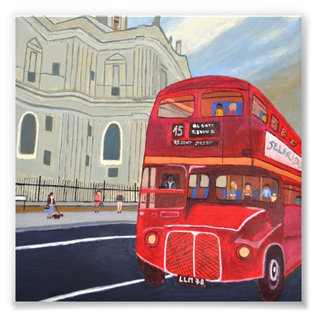 Ampliação da foto da Catedral de St.Paul e ônibus  (Frente)