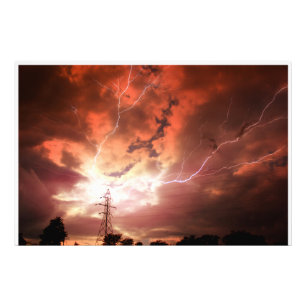 AMPLIAÇÃO da FOTO da tempestade do relâmpago de