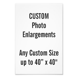 Ampliação de Foto 8"x12" personalizada até 40”x40"