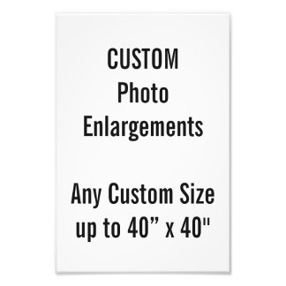 Ampliação de Foto 8"x12" personalizada até 40”x40"