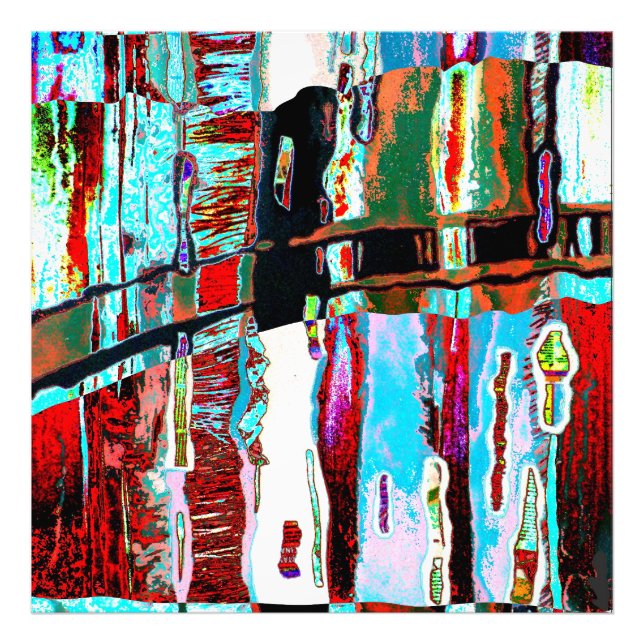 Ampliação de Foto – Abstrato de Colapso e Reflexão (Frente)