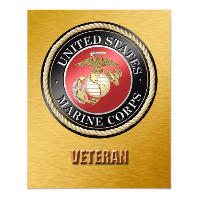 Ampliação de Foto de Veterano do USMC (Frente)